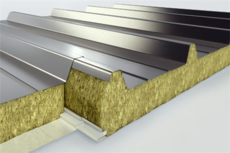 Fireproof Rock Mineral Wool Sandwich Roof Panel